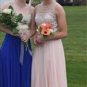 Light pink Aria Bridal prom dress